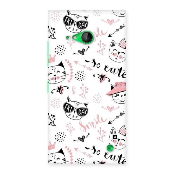 Cute Cat Swag Back Case for Lumia 730