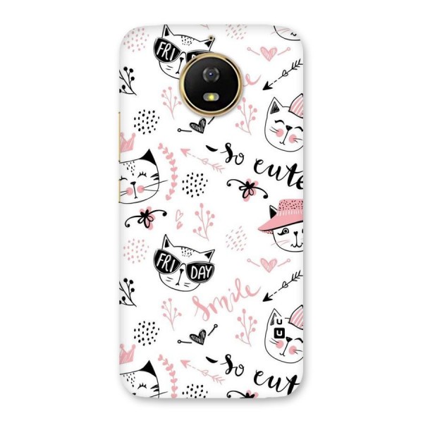 Cute Cat Swag Back Case for Moto G5s