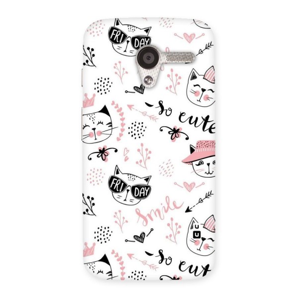 Cute Cat Swag Back Case for Moto X