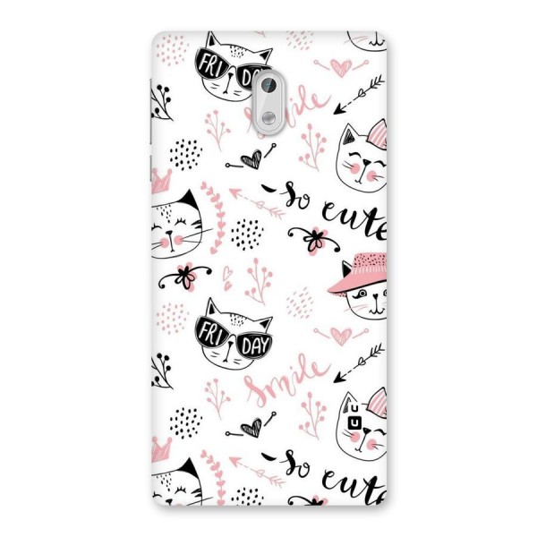 Cute Cat Swag Back Case for Nokia 3