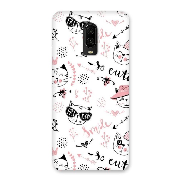 Cute Cat Swag Back Case for OnePlus 6T