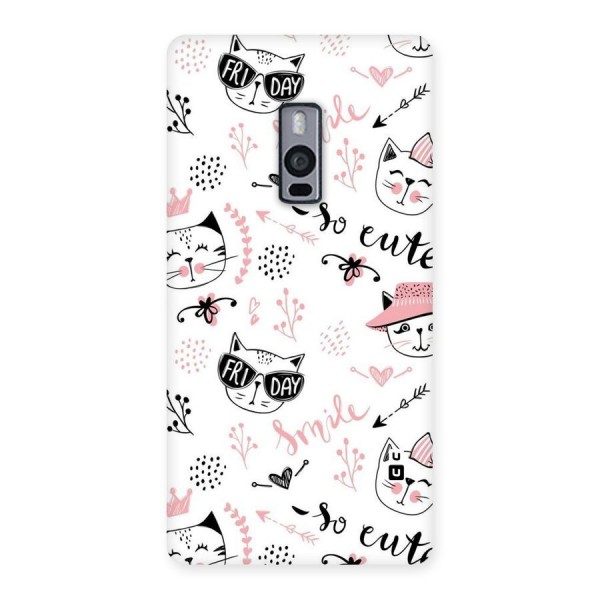 Cute Cat Swag Back Case for OnePlus Two