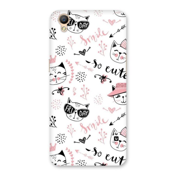 Cute Cat Swag Back Case for Oppo A37