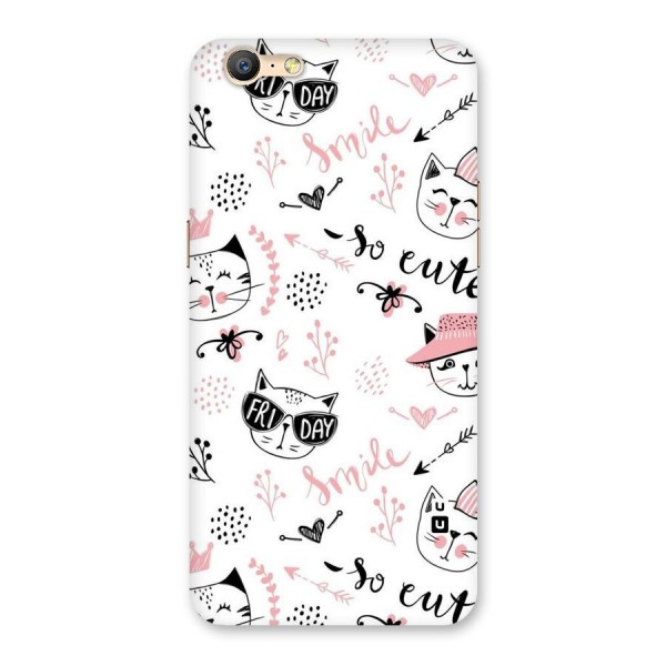 Cute Cat Swag Back Case for Oppo A57