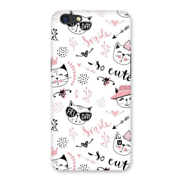 Cute Cat Swag Back Case for Oppo A71