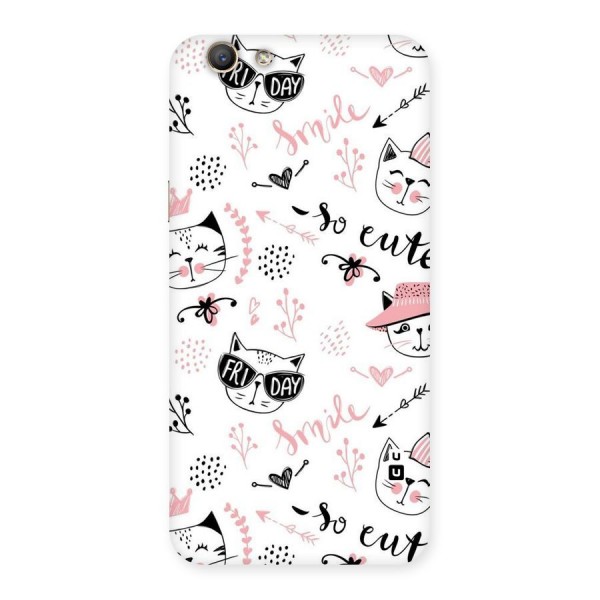 Cute Cat Swag Back Case for Oppo F1s