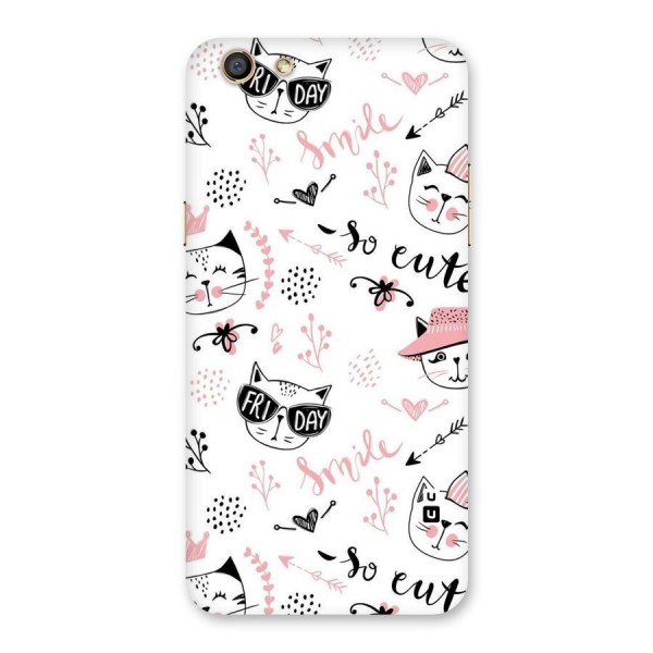 Cute Cat Swag Back Case for Oppo F3