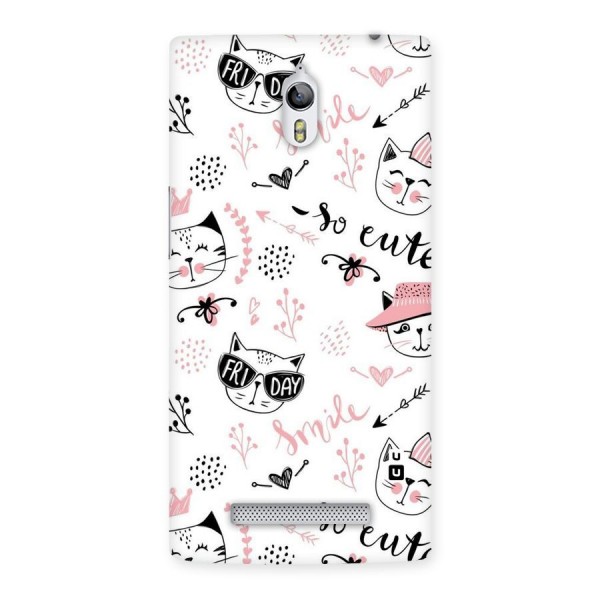 Cute Cat Swag Back Case for Oppo Find 7
