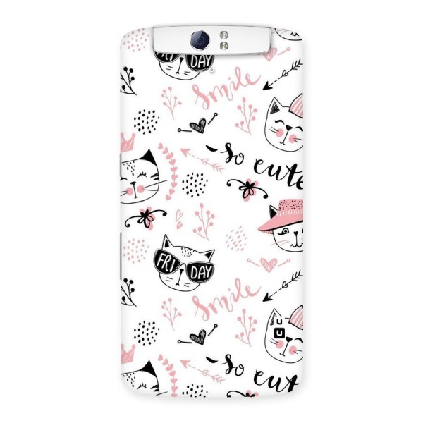 Cute Cat Swag Back Case for Oppo N1