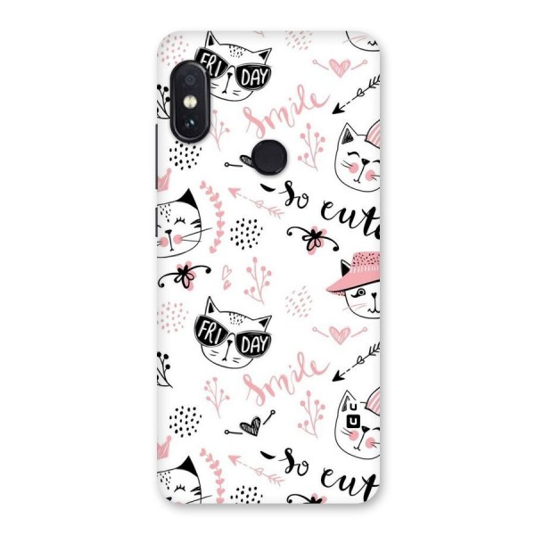 Cute Cat Swag Back Case for Redmi Note 5 Pro