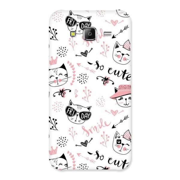 Cute Cat Swag Back Case for Samsung Galaxy J2 Prime