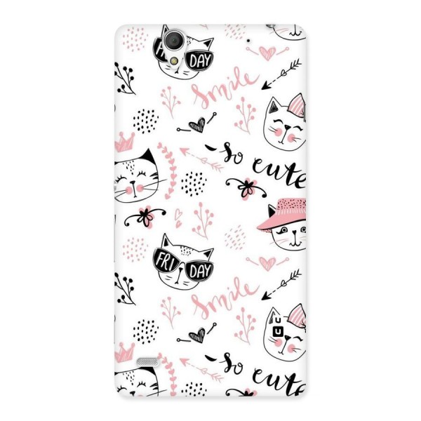 Cute Cat Swag Back Case for Sony Xperia C4