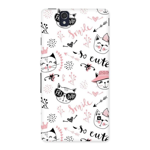 Cute Cat Swag Back Case for Sony Xperia Z