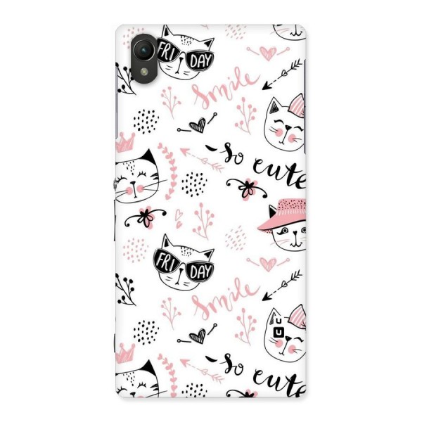 Cute Cat Swag Back Case for Sony Xperia Z1