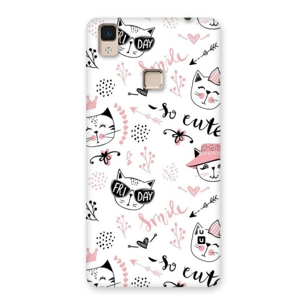 Cute Cat Swag Back Case for V3 Max
