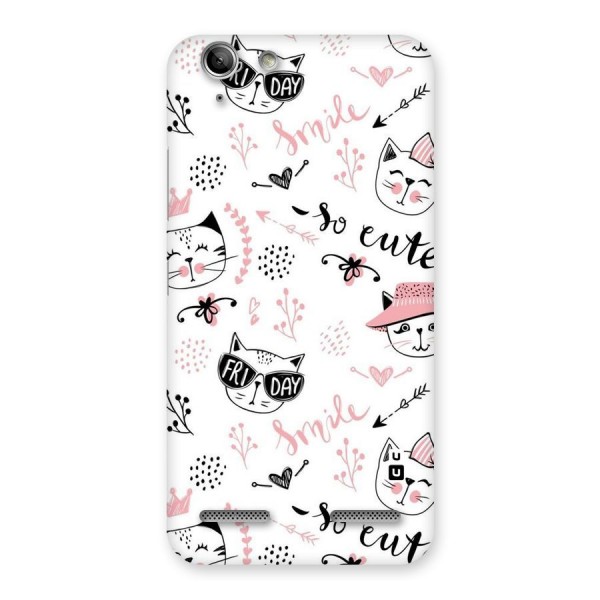 Cute Cat Swag Back Case for Vibe K5