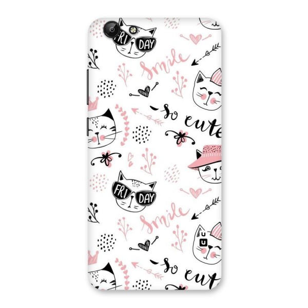 Cute Cat Swag Back Case for Vivo Y69