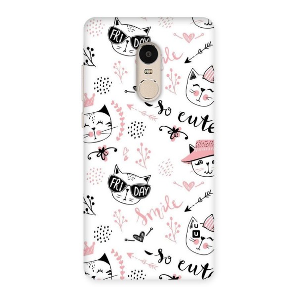 Cute Cat Swag Back Case for Xiaomi Redmi Note 4