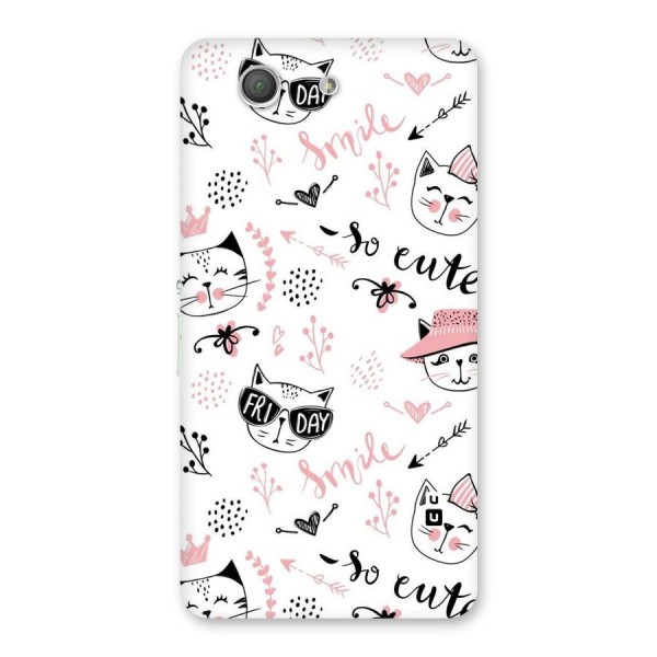 Cute Cat Swag Back Case for Xperia Z3 Compact