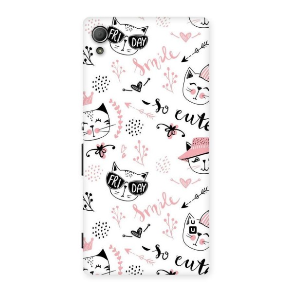 Cute Cat Swag Back Case for Xperia Z4