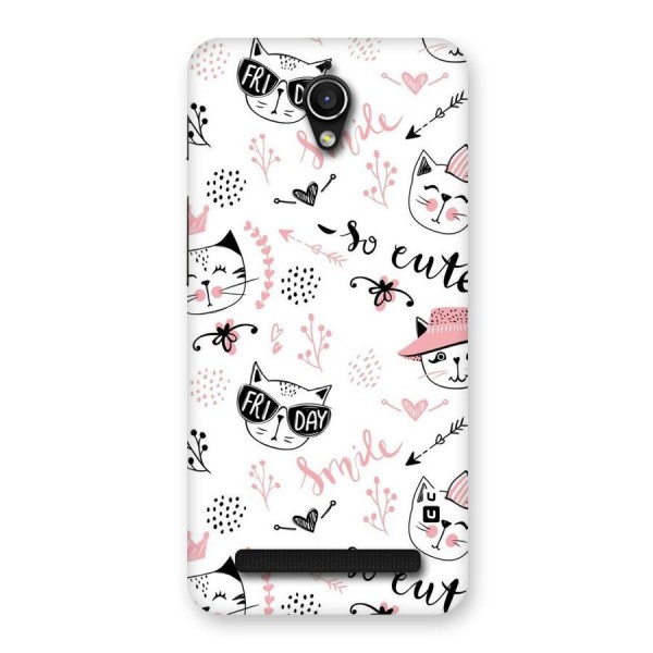 Cute Cat Swag Back Case for Zenfone Go