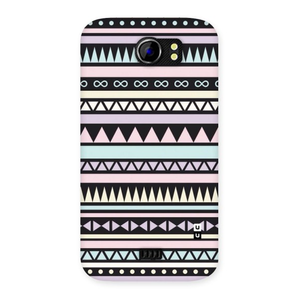 Cute Chev Pattern Back Case for Micromax Canvas 2 A110