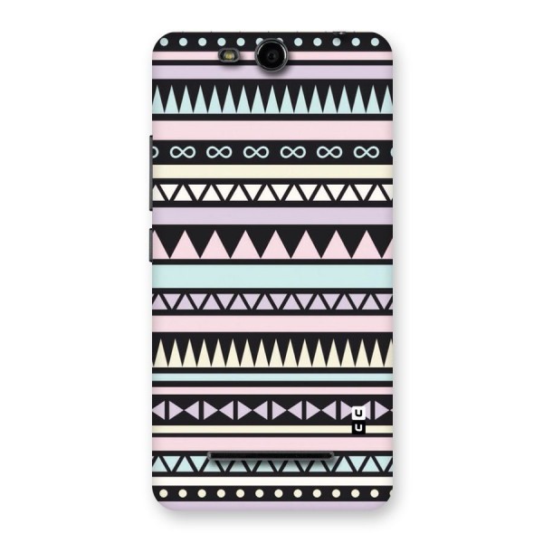 Cute Chev Pattern Back Case for Micromax Canvas Juice 3 Q392