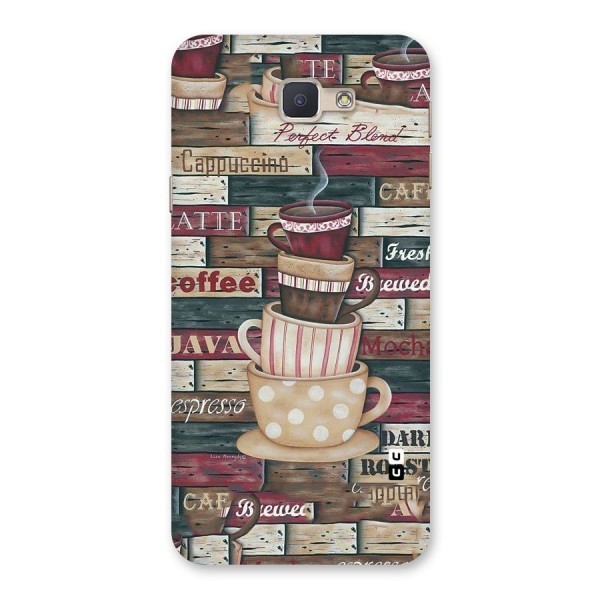 Cute Coffee Cups Back Case for Galaxy J5 Prime