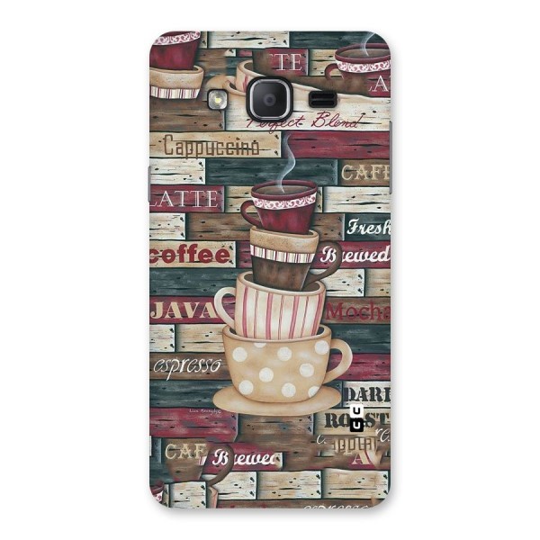 Cute Coffee Cups Back Case for Galaxy On7 Pro