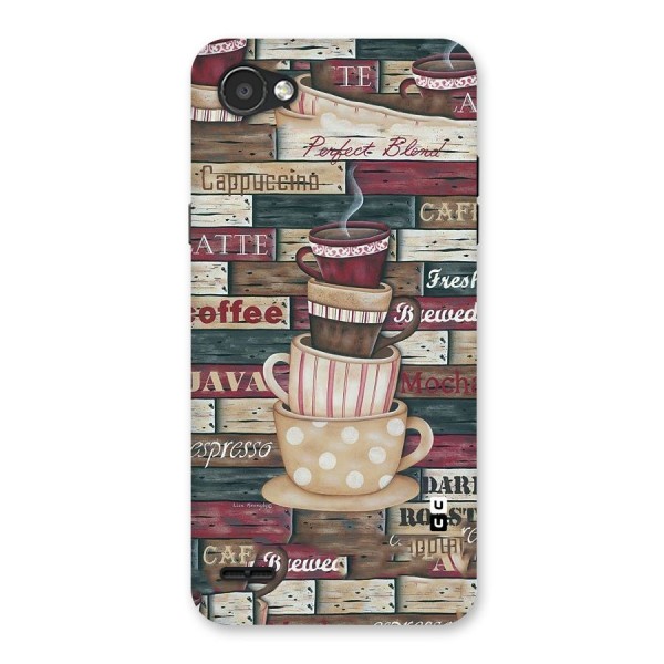 Cute Coffee Cups Back Case for LG Q6