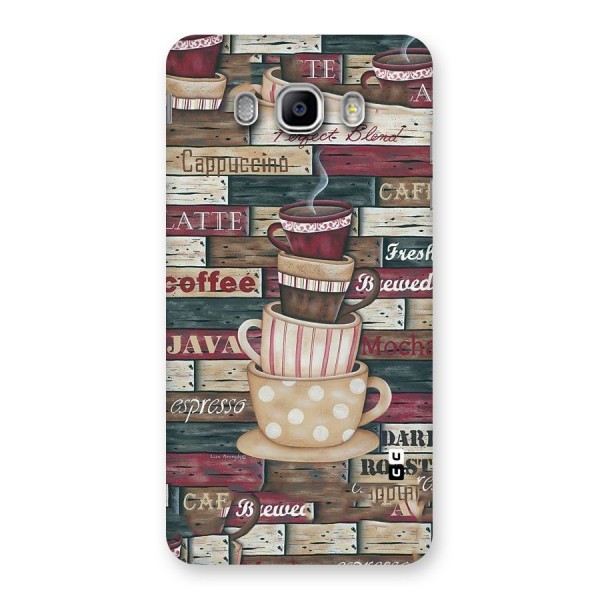 Cute Coffee Cups Back Case for Samsung Galaxy J5 2016