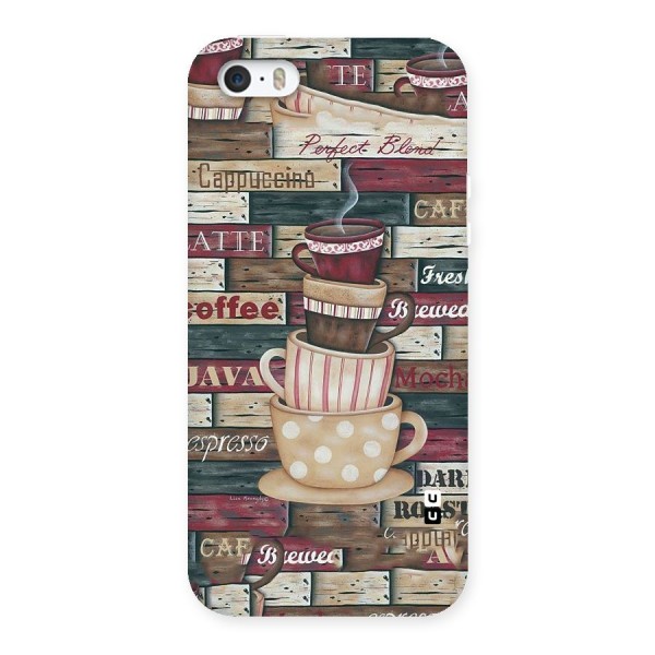 Cute Coffee Cups Back Case for iPhone SE