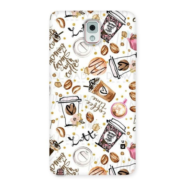 Cute Coffee Pattern Back Case for Galaxy Note 3
