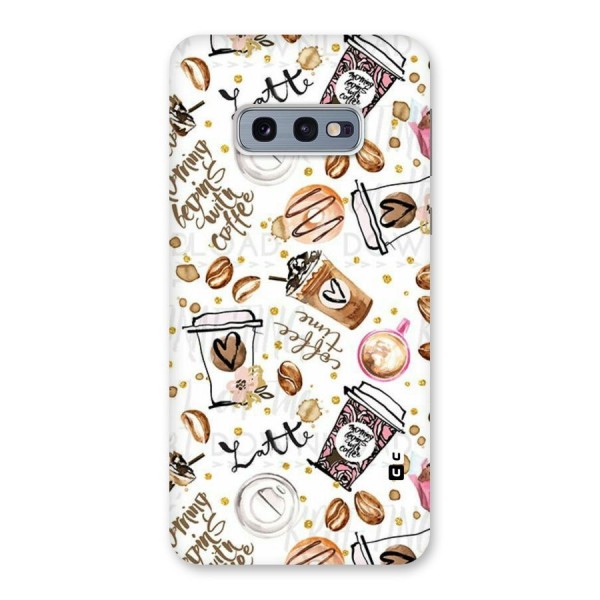 Cute Coffee Pattern Back Case for Galaxy S10e