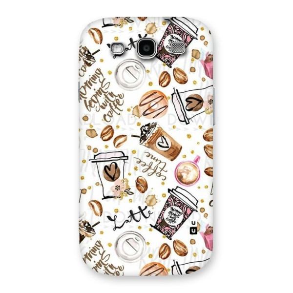 Cute Coffee Pattern Back Case for Galaxy S3 Neo