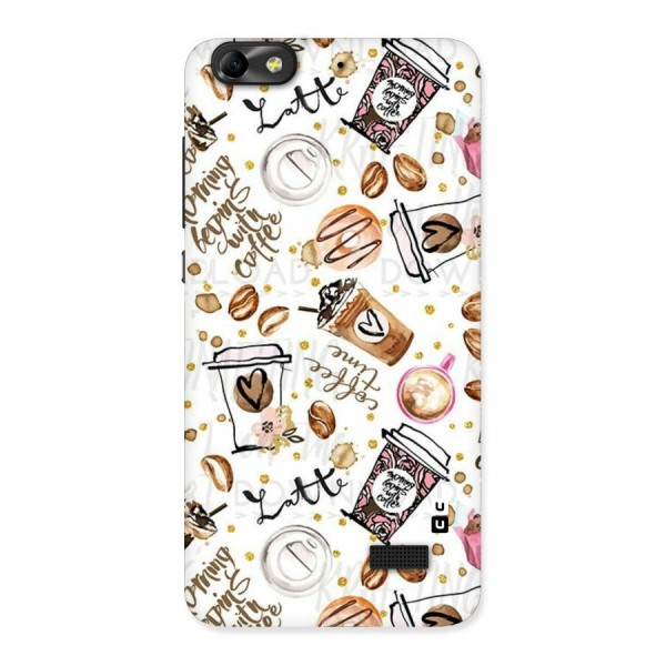 Cute Coffee Pattern Back Case for Honor 4C