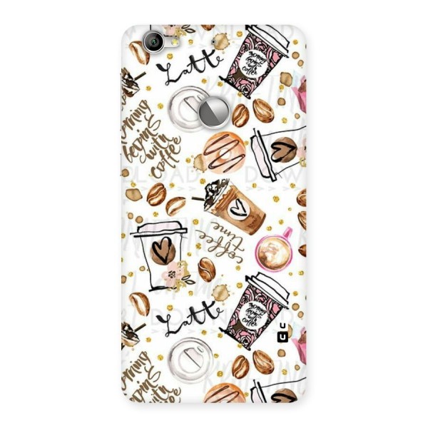 Cute Coffee Pattern Back Case for LeTV Le 1s