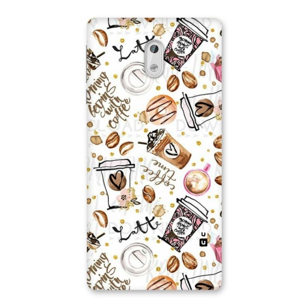 Cute Coffee Pattern Back Case for Nokia 3
