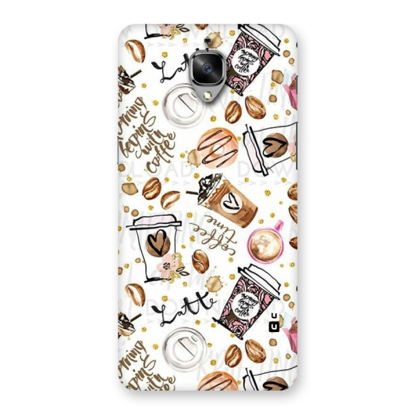 Cute Coffee Pattern Back Case for OnePlus 3T