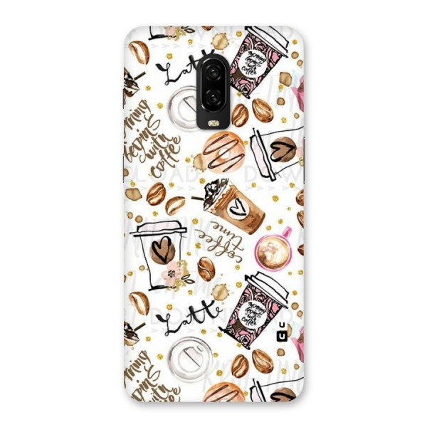 Cute Coffee Pattern Back Case for OnePlus 6T