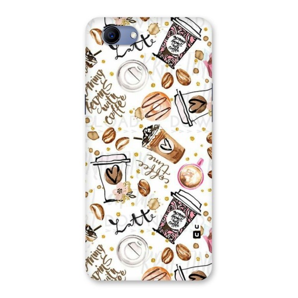 Cute Coffee Pattern Back Case for Oppo Realme 1