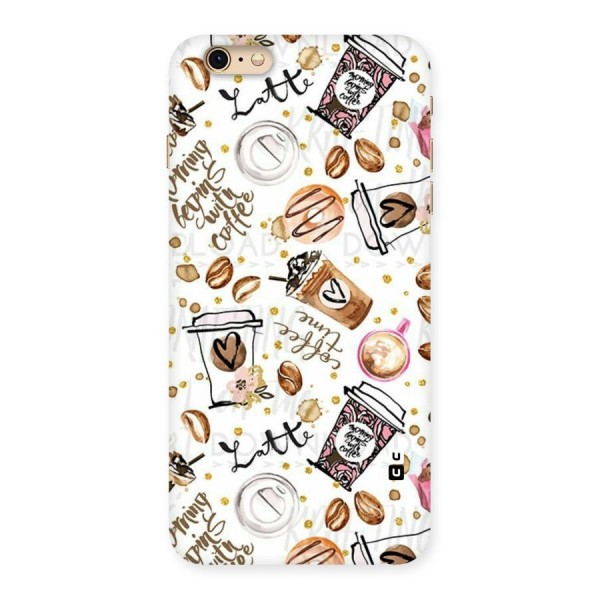 Cute Coffee Pattern Back Case for iPhone 6 Plus 6S Plus