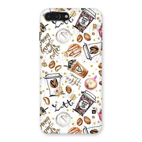 Cute Coffee Pattern Back Case for iPhone 7 Plus