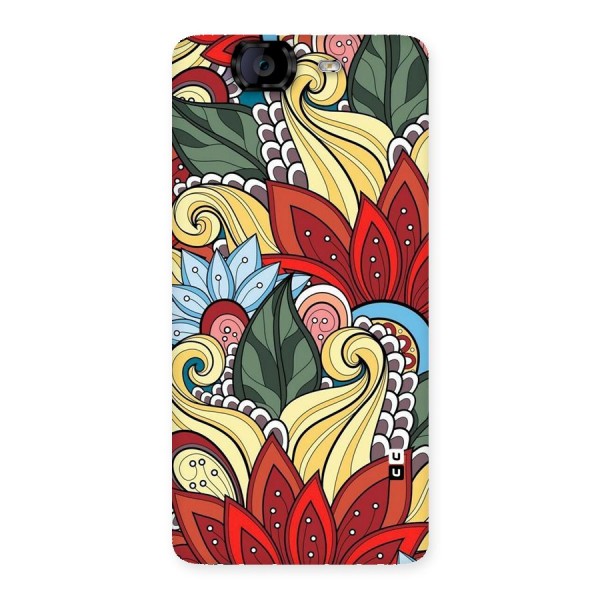 Cute Doodle Back Case for Canvas Knight A350