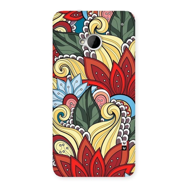 Cute Doodle Back Case for HTC One M7
