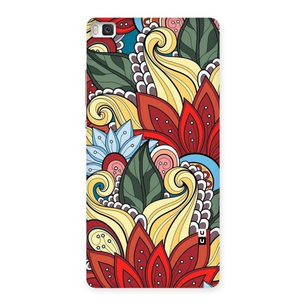 Cute Doodle Back Case for Huawei P8