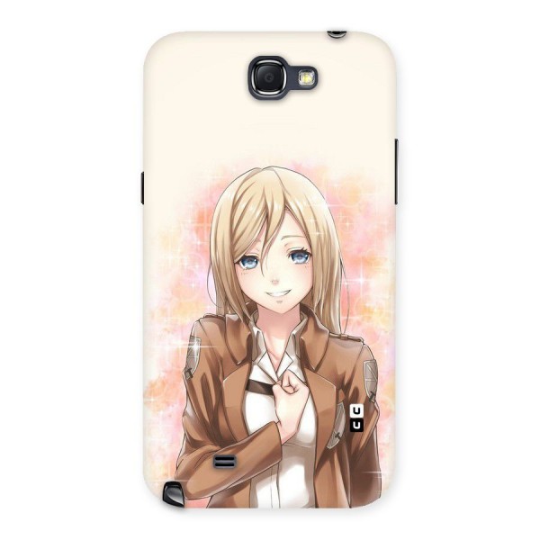 Cute Girl Art Back Case for Galaxy Note 2