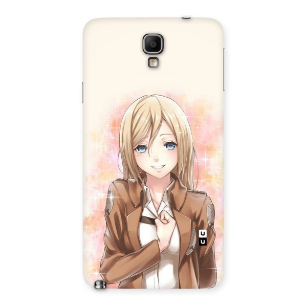 Cute Girl Art Back Case for Galaxy Note 3 Neo