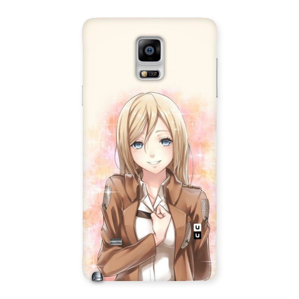 Cute Girl Art Back Case for Galaxy Note 4