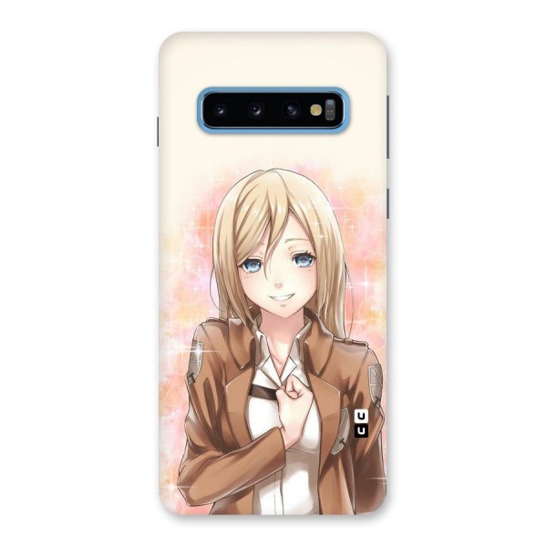 Cute Girl Art Back Case for Galaxy S10